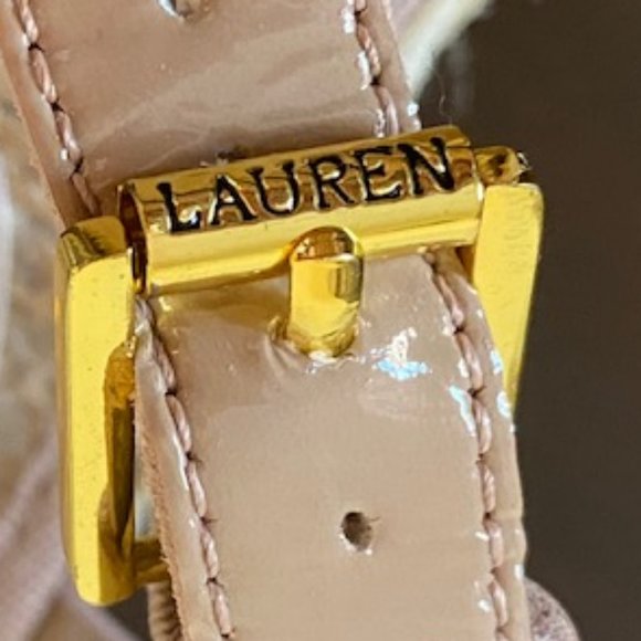 Lauren Ralph Lauren Chrissy Patent Leather Espadrilles Wedge Size 5B - Picture 8 of 15